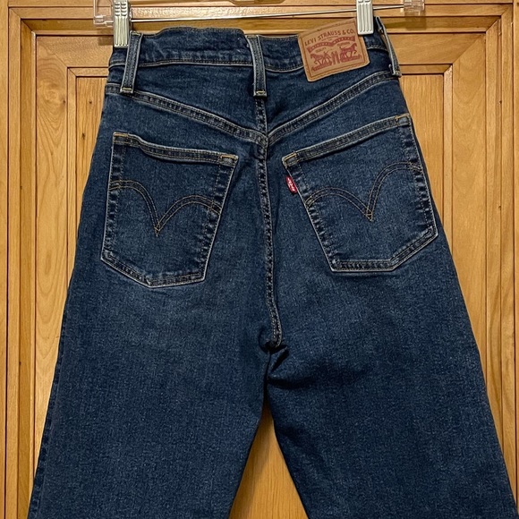 Levi's Denim - Levi’s Ribcage Straight Dark Wash Denim